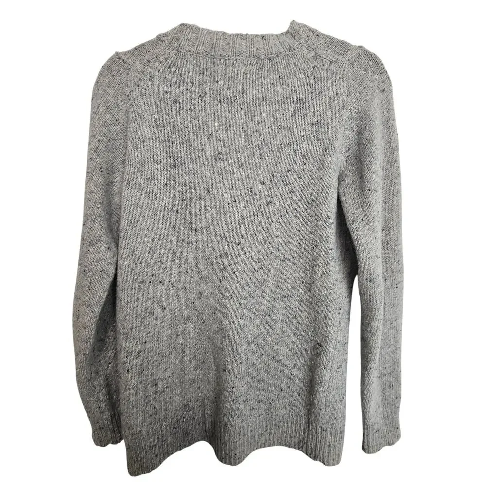 J. Crew Womens Wool Angora Mohair V-Neck Sweater Size S Minimalist Quiet Luxury